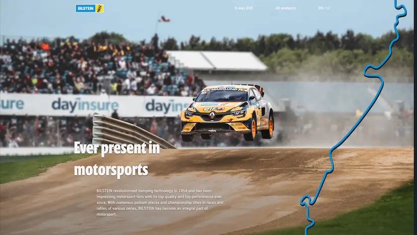 Bilstein Motorsport Website